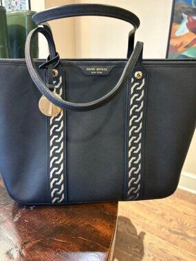 Henri Bendel Black Leather Tote bag